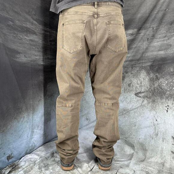 Proof Rover Jeans size 38 x 31 brown wash tapered fit rugged pants - Picture 5 of 7